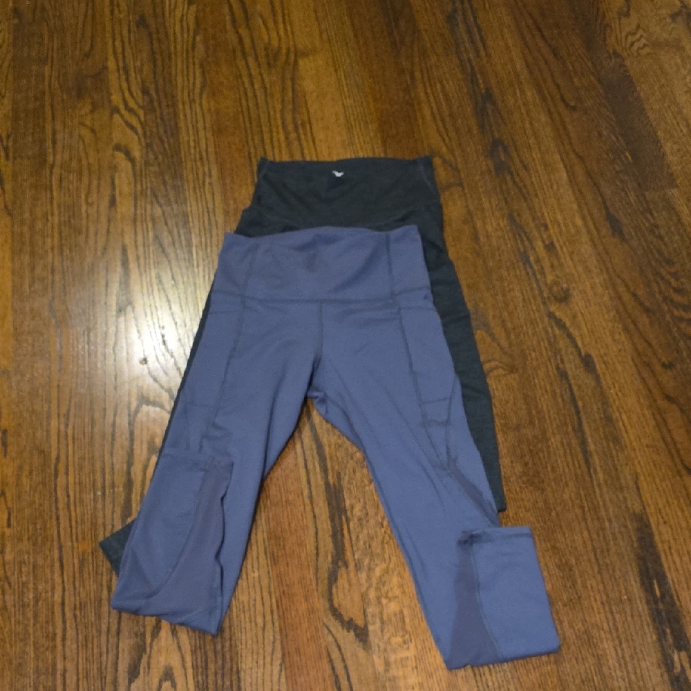 Old Navy Women's Blue and Black Leggings